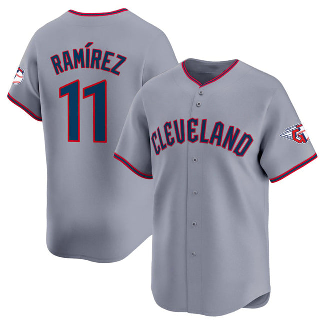Cleveland Guardians #11 Jose Ramirez Gray HOLBERT 2025 Alternate Limited Stitched Jersey