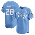 Kansas City Royals #28 Kyle Isbel Player Light Blue HOLBERT Alt Limited Home Stitched Jerseys