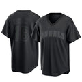 Los Angeles Angels #16 Yusei Kikuchi Player Black HOLBERT Pitch Fashion T-shirt Stitched Jerseys