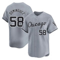 Chicago White Sox #58 Seranthony Dominguez Player Gray HOLBERT Road Limited Home Stitched Jerseys