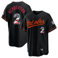 Baltimore Orioles #2 Gunnar Henderson Player Black HOLBERT USA 250 Fourth of July Home Game Stitched Jerseys