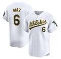 Oakland Athletics #6 Jordan Diaz White HOLBERT Home Limited Stitched Jersey
