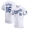Kansas City Royals #16 Bo Jackson Player White HOLBERT Alt Limited Elite Home Stitched Jerseys