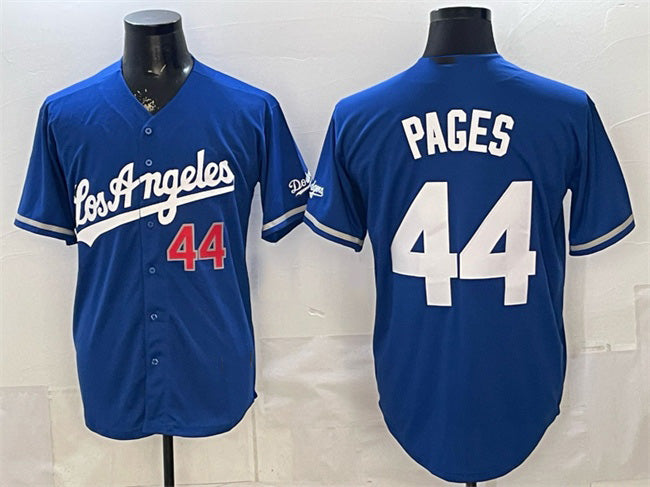Los Angeles Dodgers #44 Andy Pages Royal HOLBERT Alternate Stadium Stitched Jersey