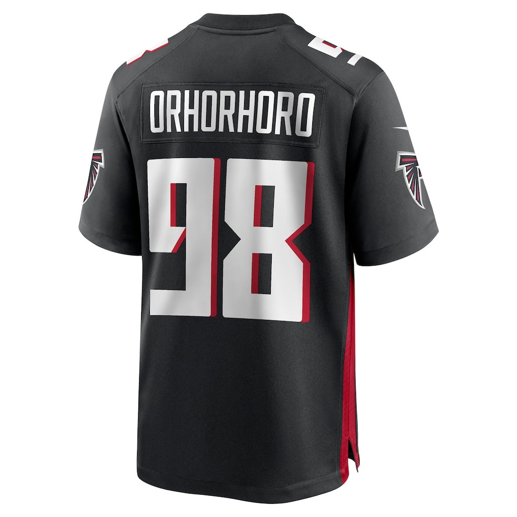 A.Falcons #98 Ruke Orhorhoro Black HOLBERT Team Game Jersey