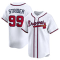 Atlanta Braves #99 Spencer Strider White HOLBERT Home Limited Player Jersey