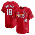 St. Louis Cardinals #18 Jordan Walker Red HOLBERT City Connect Limited Player Jersey