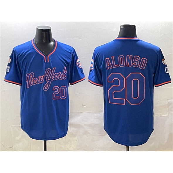 New York Mets #20 Pete Alonso Royal HOLBERT 2025 Spring Training Stitched Jersey