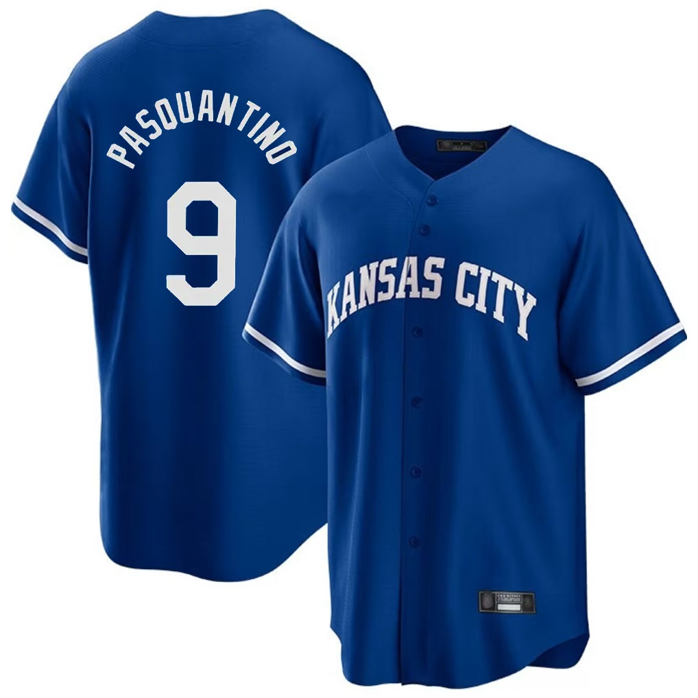Kansas City Royals #9 Vinnie Pasquantino Player Royal HOLBERT Game Home Stitched Jerseys