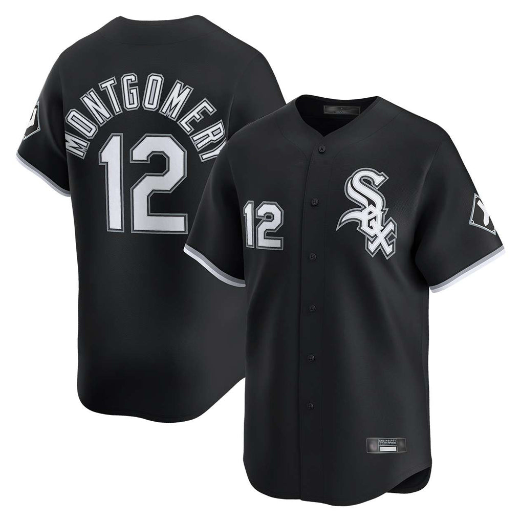 Chicago White Sox #12 Colson Montgomery Player Black HOLBERT Limited Home Stitched Jerseys