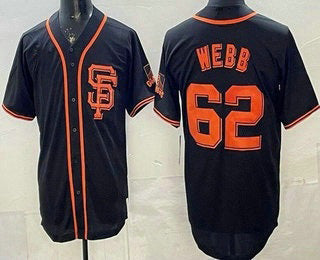 San Francisco Giants #62 Logan Webb Black HOLBERT Limited Jersey