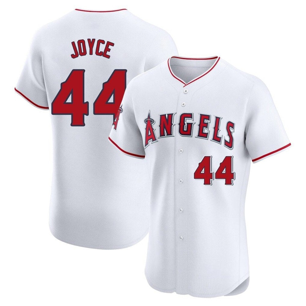 Los Angeles Angels #44 Ben Joyce Player White HOLBERT Limited Elite Stitched Home Jerseys
