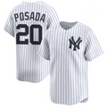 New York Yankees #20 Jorge Posada White HOLBERT Cool Base Stitched Jersey