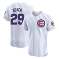 Chicago Cubs #29 Michael Busch Player White HOLBERT Limited Elite Home Game Stitched Jerseys