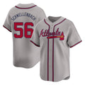 Atlanta Braves #56 Spencer Schwellenbach Player Gray HOLBERT Limited Home Game Stitched Jerseys