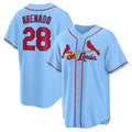 St. Louis Cardinals #28 Nolan Arenado Light Blue HOLBERT Alternate Official Replica Player Jersey