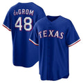 Texas Rangers #48 Jacob deGrom Royal HOLBERT Cool Base Stitched Jersey
