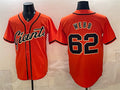 San Francisco Giants #62 Logan Webb Orange HOLBERT Cool Base Stitched Jersey