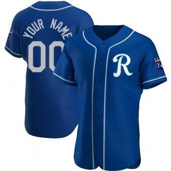 Custom Kansas City Royals Blue HOLBERT Stitched Jersey