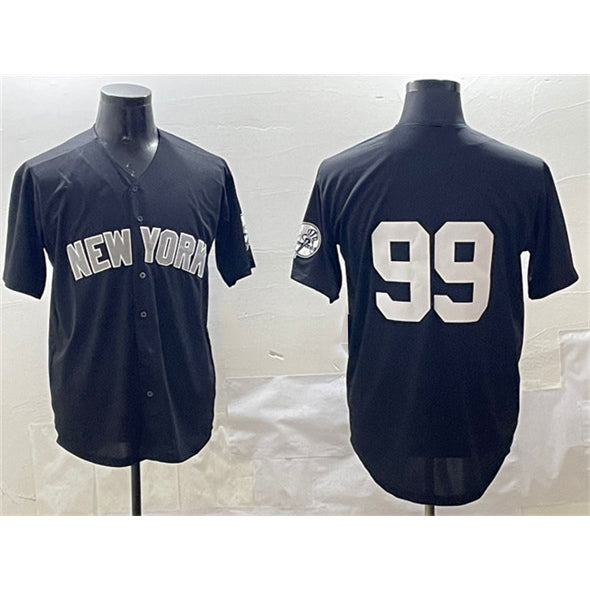 New York Yankees #99 Aaron Judge Black HOLBERT Cool Base Stitched Jersey