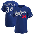 Los Angeles Dodgers #34 Fernando Valenzuela Player Royal HOLBERT Limited Elite Home Stitched Jerseys