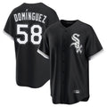 Chicago White Sox #58 Seranthony Dominguez Player Black HOLBERT Home Game Stitched Jerseys