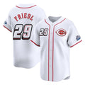 Cincinnati Reds #29 TJ Friedl Player White HOLBERT Speedway Classic Home Limited Stitched Jerseys