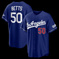 Los Angeles Dodgers #50 Mookie Betts Royal HOLBERT Alternate Stadium Jersey
