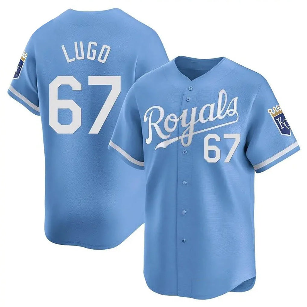 Kansas City Royals #67 Seth Lugo Player Light Blue HOLBERT Alt Limited Home Stitched Jerseys
