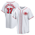 Cincinnati Reds #37 Tyler Stephenson White HOLBERT Home Replica Jersey
