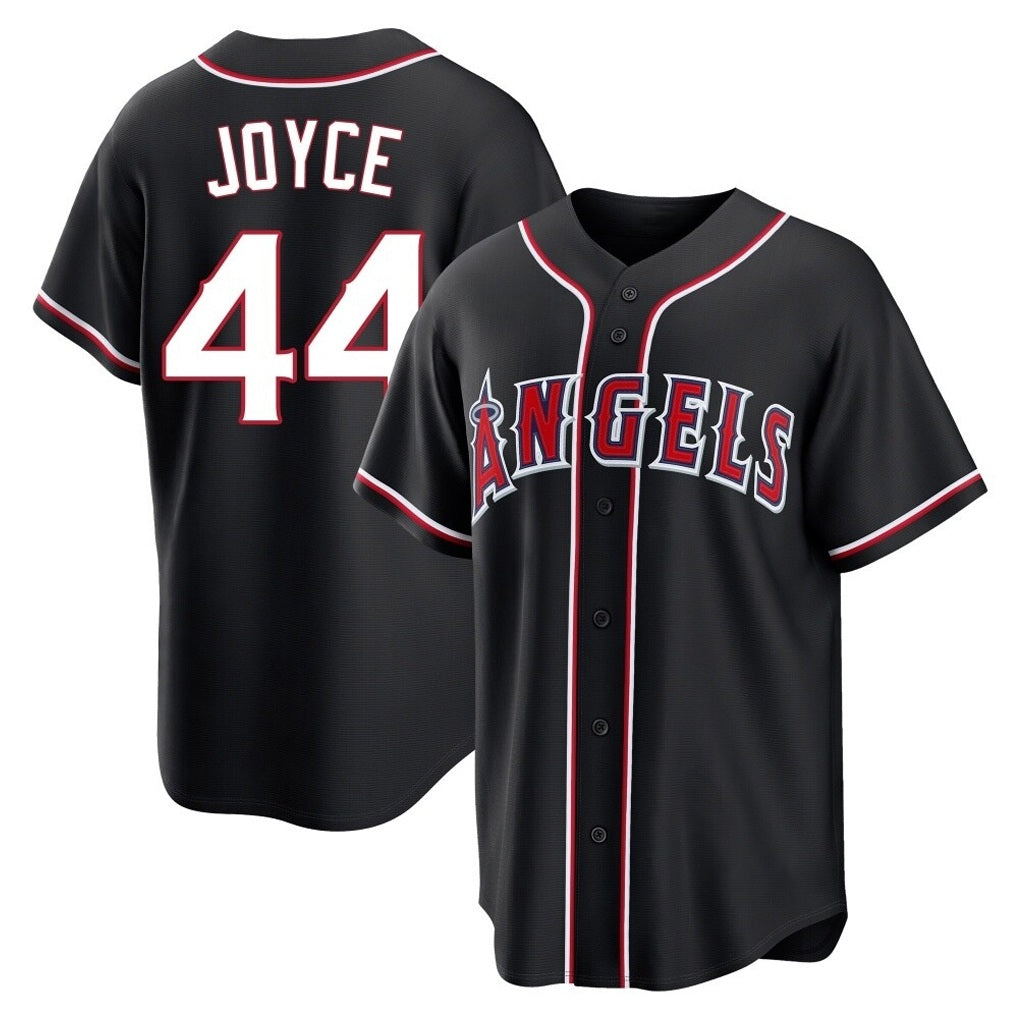 Los Angeles Angels #44 Ben Joyce Player Black HOLBERT Fashion Out Home Game Stitched Jerseys