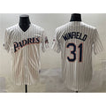 San Diego Padres #31 Dave Winfield White HOLBERT Throwback With Patch Cool Base Stitched Jersey