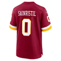 W.Commanders #0 Mike Sainristil Burgundy HOLBERT Game Jersey