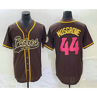 San Diego Padres #44 Joe Musgrove Brown HOLBERT NEW 2023 City Connect Cool Base Stitched Jersey 2