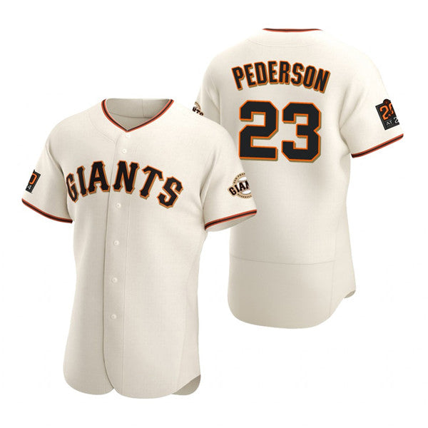 San Francisco Giants #23 Joc Pederson Cream HOLBERT Flex Base Stitched Jersey