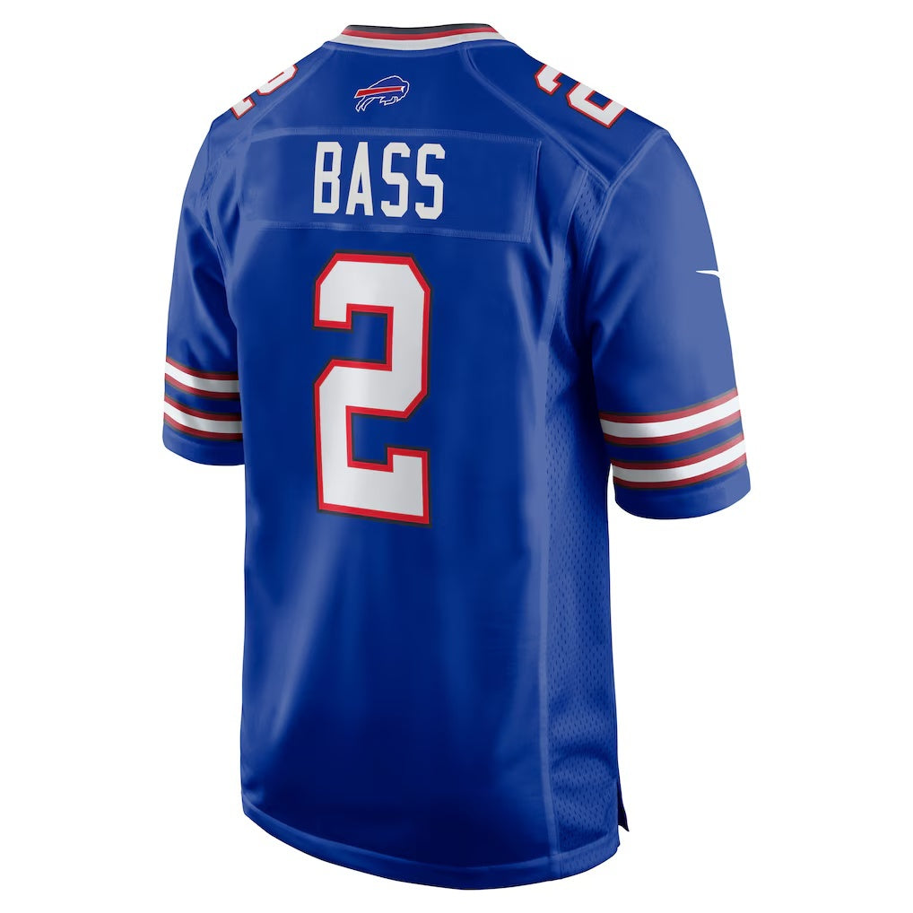 B.Bills #2 Tyler Bass Royal HOLBERT Game Player Jersey