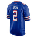 B.Bills #2 Tyler Bass Royal HOLBERT Game Player Jersey