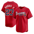 Atlanta Braves #23 Michael Harris II Player Red HOLBERT Limited Home Game Stitched Jerseys