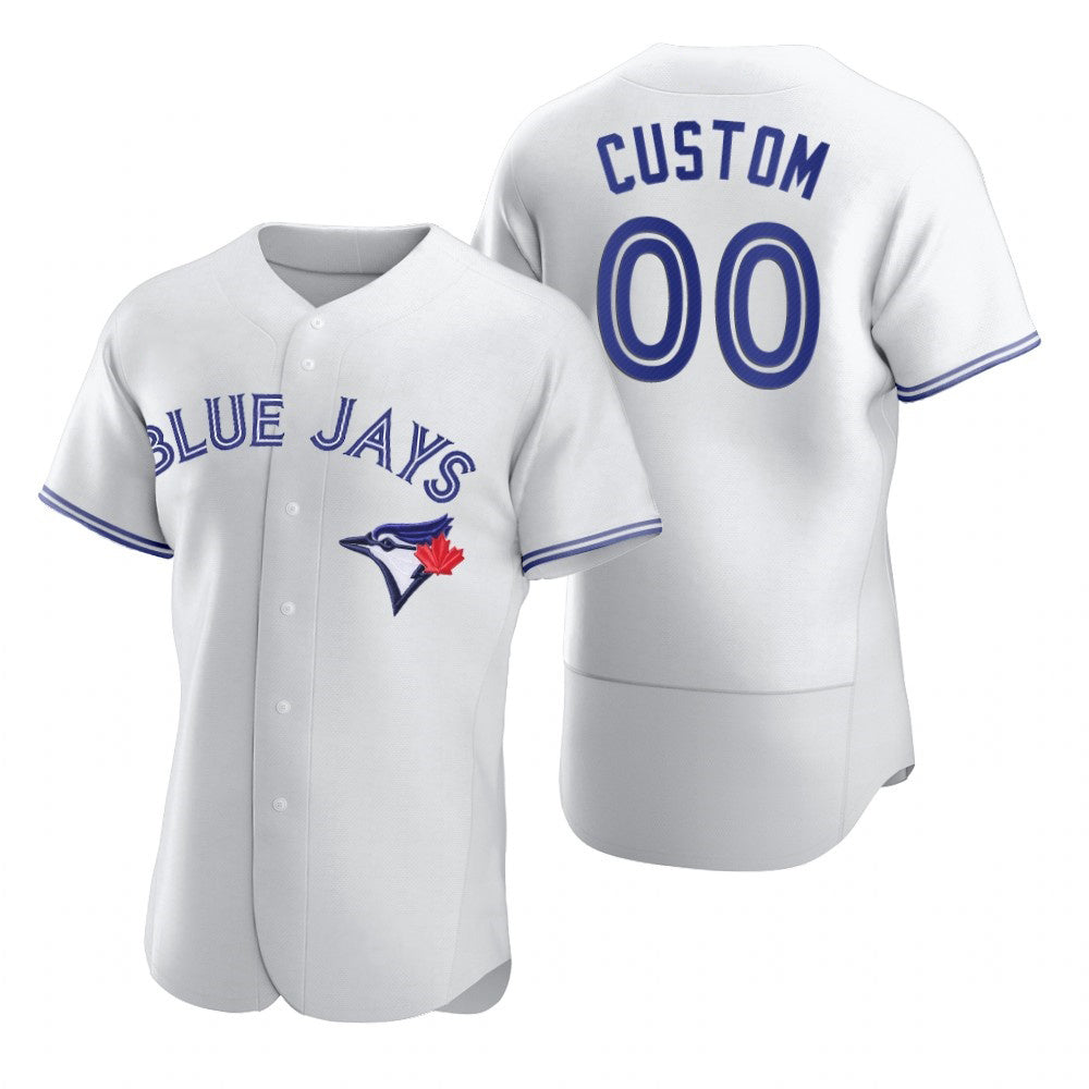Custom Toronto Blue Jays White HOLBERT 2020 Stitched Flex Base Jersey