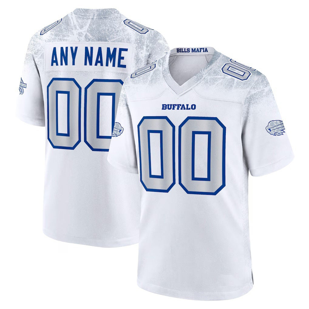 Custom B.Bills White HOLBERT 2025 Rivalries Collection Game Jersey