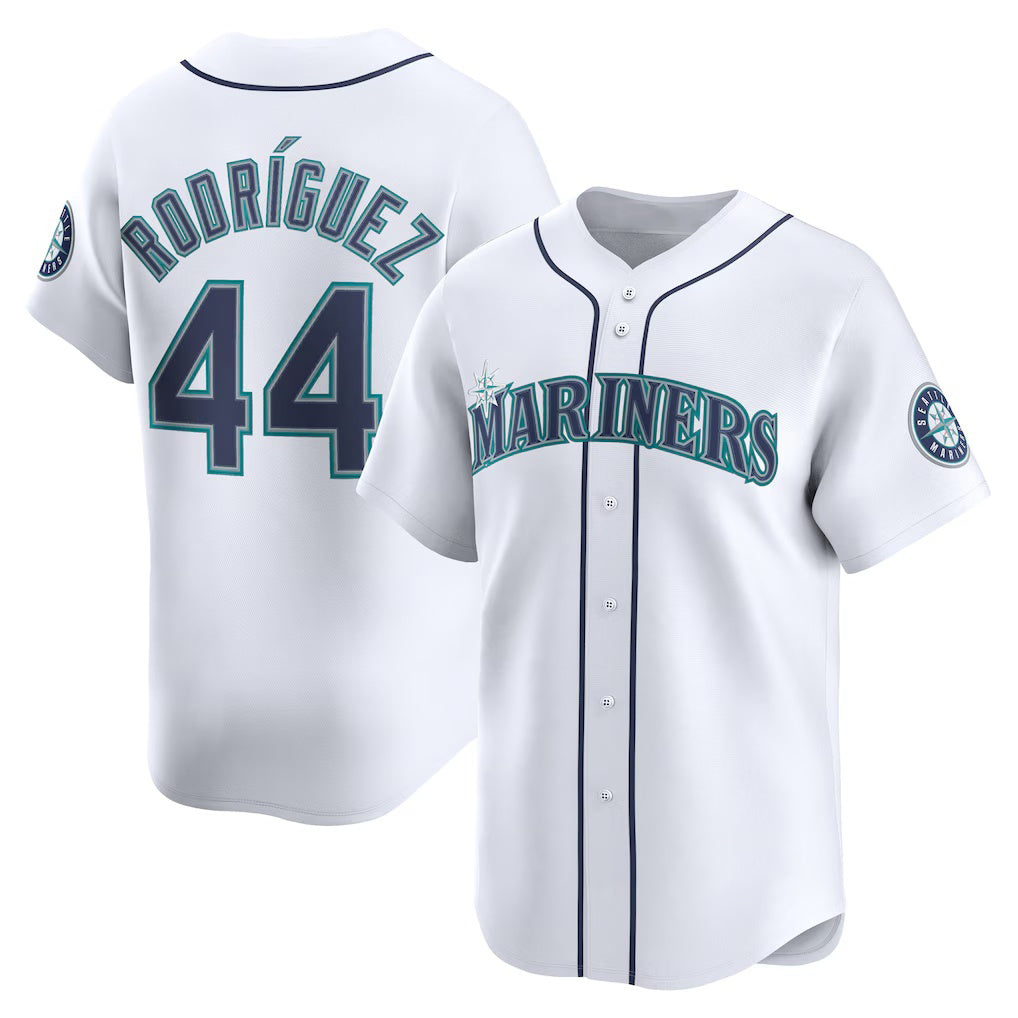 Seattle Mariners #44 Julio Rodr¨ªguez White HOLBERT Home Limited Player Jersey