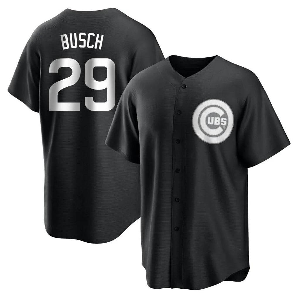 Chicago Cubs #29 Michael Busch Player Black HOLBERT Game Stitched Jerseys