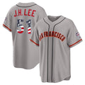 San Francisco Giants #51 Jung Hoo Lee USA 250 Fourth of July Road Stadium Jersey - Gray HOLBERT