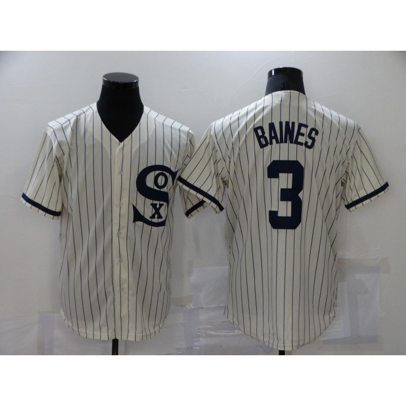 Chicago White Sox #3 Harold Baines 2021 Cream HOLBERT Field of Dreams Name Cool Base Stitched Jersey