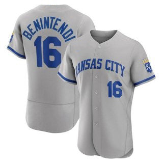 Kansas City Royals #16 Andrew Benintendi Grey HOLBERT Flex Base Stitched Jersey