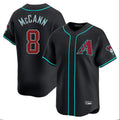 Arizona Diamondbacks #8 James McCann Player Black HOLBERT Limited Home Game Stitched Jerseys
