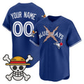 Custom Toronto Blue Jays x One Piece Royal HOLBERT Vapor Premier Limited Jersey - Stitched