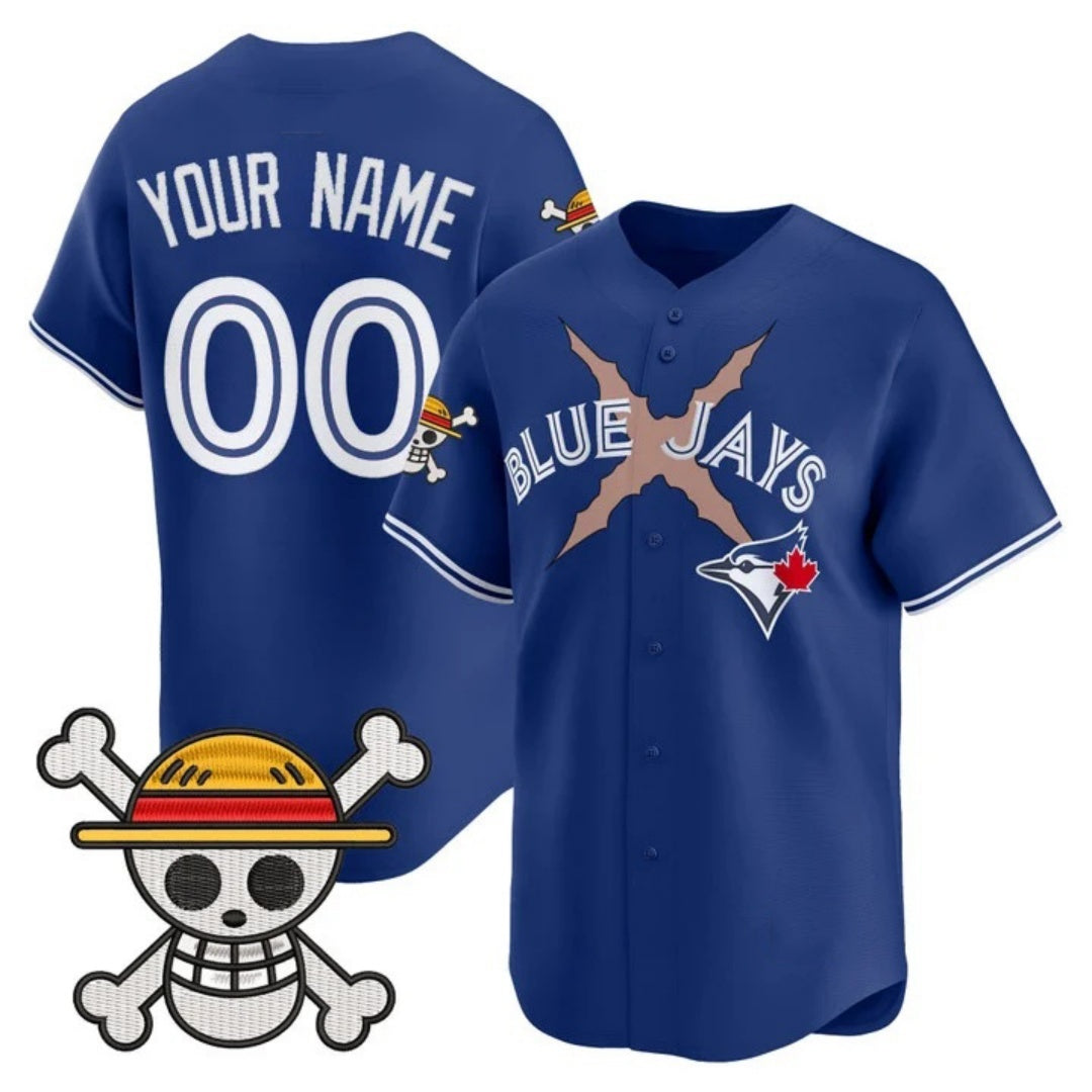 Custom Toronto Blue Jays x One Piece Royal HOLBERT Vapor Premier Limited Jersey - Stitched