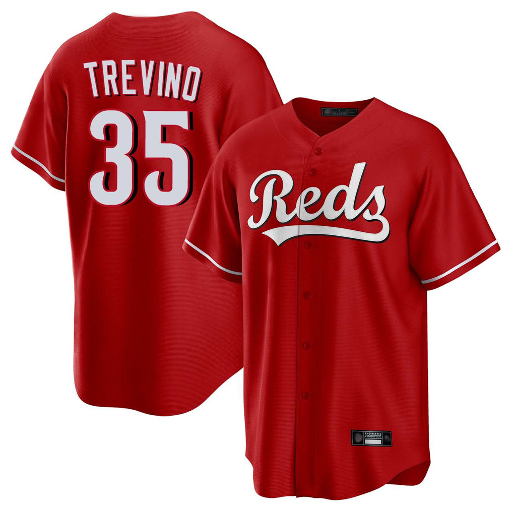 Cincinnati Reds #35 Jose Trevino Player Red HOLBERT Home Game Stitched Jerseys