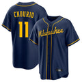 Milwaukee Brewers #11 Jackson Chourio Player Navy HOLBERT Home Game Stitched Jerseys